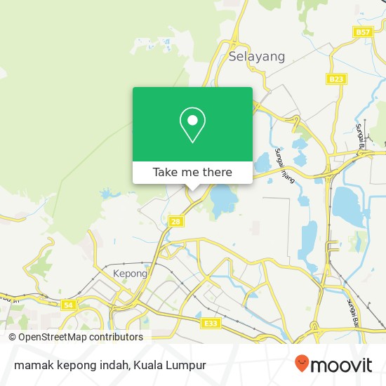 mamak kepong indah map