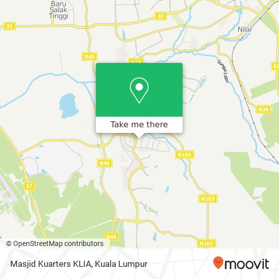 Masjid Kuarters KLIA map