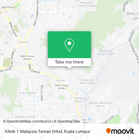 Peta Klinik 1 Malaysia Taman Orkid
