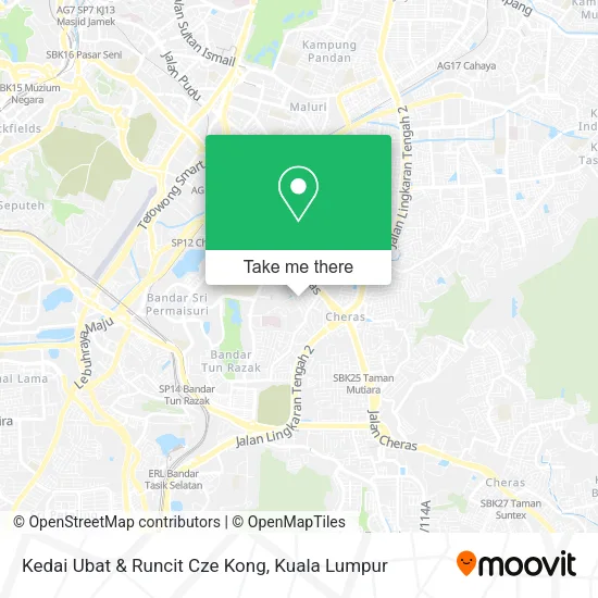 Kedai Ubat & Runcit Cze Kong map