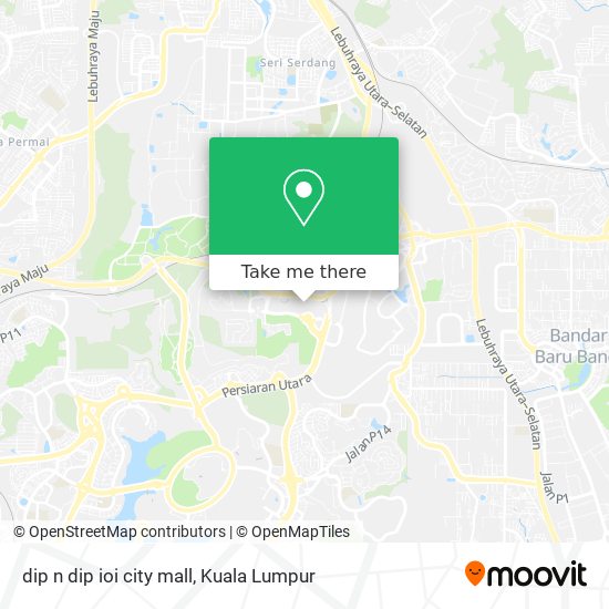 Peta dip n dip ioi city mall