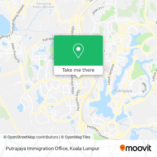 Peta Putrajaya Immigration Office