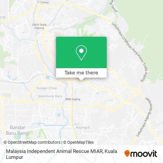 Malaysia Independent Animal Rescue MIAR map