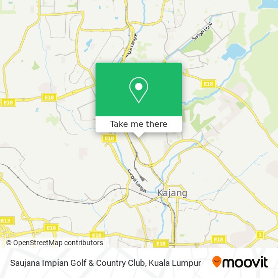 Saujana Impian Golf & Country Club map