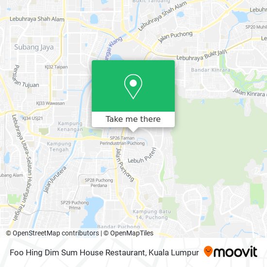 Peta Foo Hing Dim Sum House Restaurant