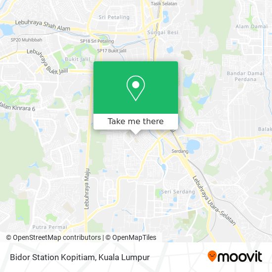 Bidor Station Kopitiam map