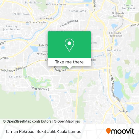 Peta Taman Rekreasi Bukit Jalil