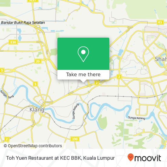Toh Yuen Restaurant at KEC BBK map