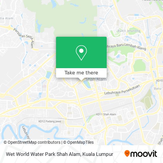 Wet World Water Park Shah Alam map