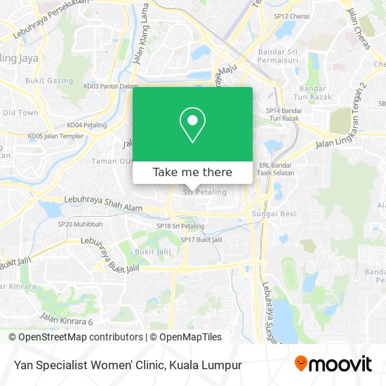 Yan Specialist Women' Clinic map