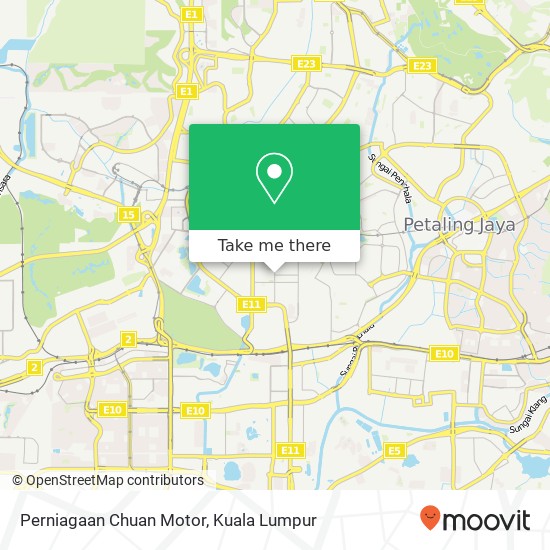 Perniagaan Chuan Motor map