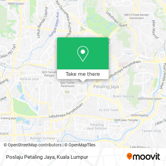 Peta Poslaju Petaling Jaya