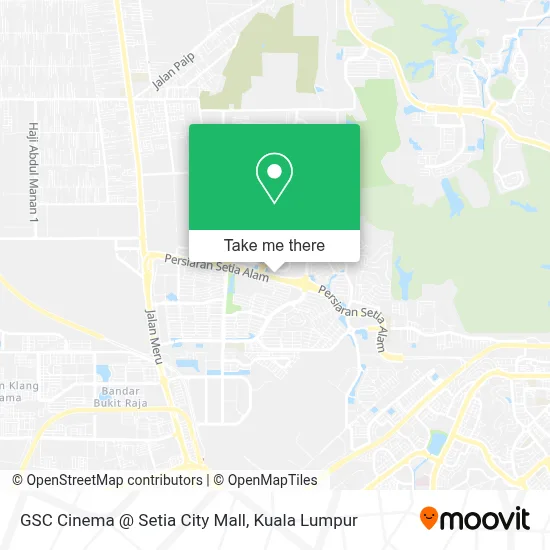 GSC Cinema @ Setia City Mall map