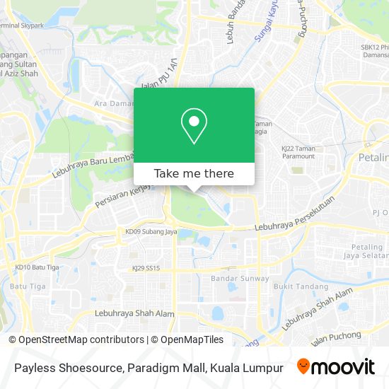 Payless Shoesource, Paradigm Mall map