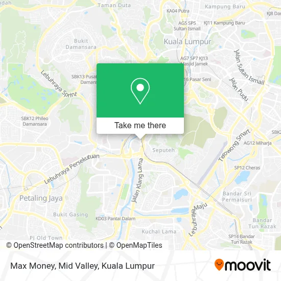 Max Money, Mid Valley map