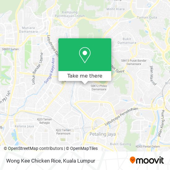 Wong Kee Chicken Rice map