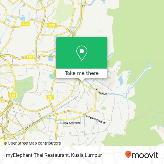 myElephant Thai Reataurant map