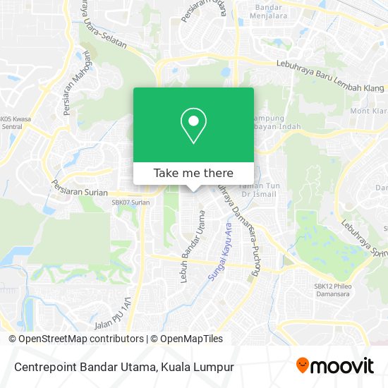 Centrepoint Bandar Utama map