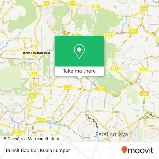 Buncit Bao Bar map