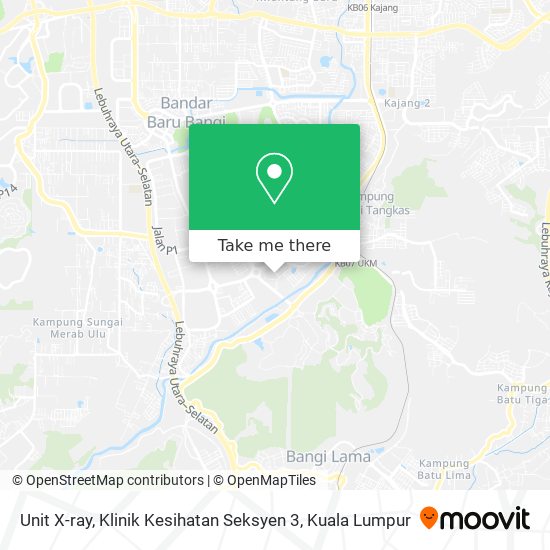 Unit X-ray, Klinik Kesihatan Seksyen 3 map