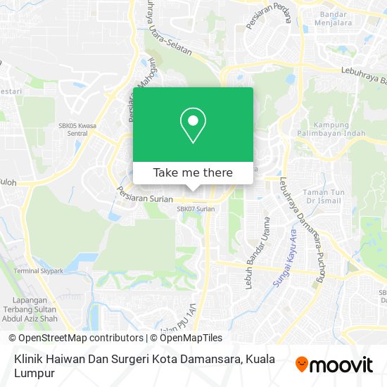 Klinik Haiwan Dan Surgeri Kota Damansara map