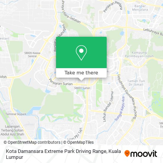 Peta Kota Damansara Extreme Park Driving Range