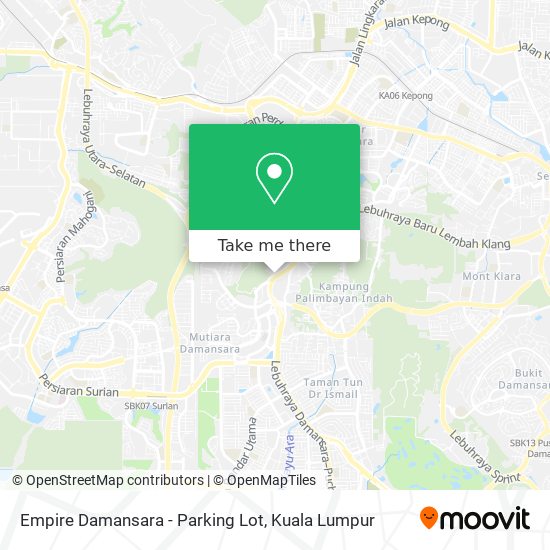 Peta Empire Damansara - Parking Lot
