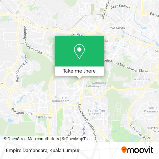 Empire Damansara map