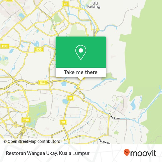 Restoran Wangsa Ukay map