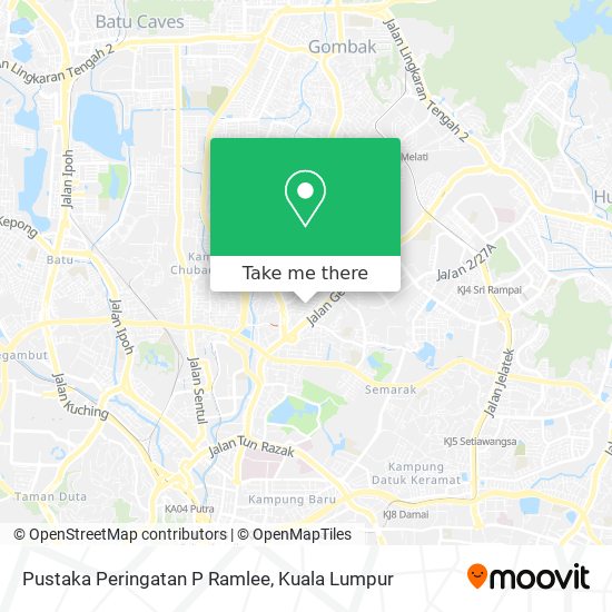 Peta Pustaka Peringatan P Ramlee