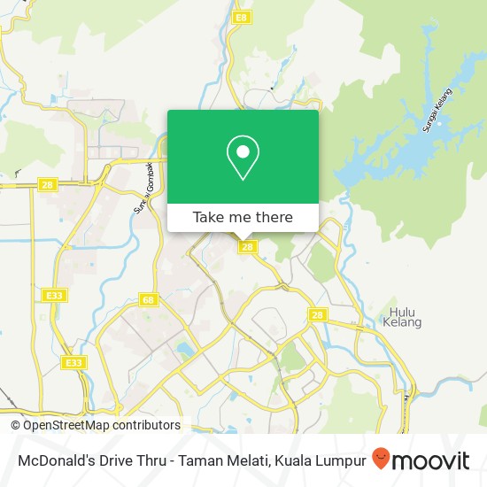 McDonald's Drive Thru - Taman Melati map