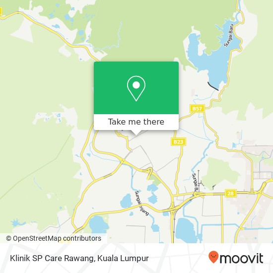 Klinik SP Care Rawang map