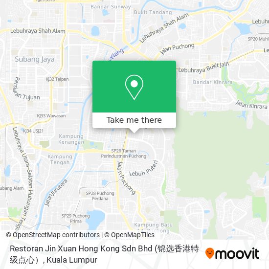 Restoran Jin Xuan Hong Kong Sdn Bhd map