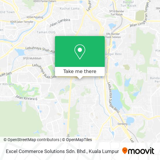 Excel Commerce Solutions Sdn. Bhd. map