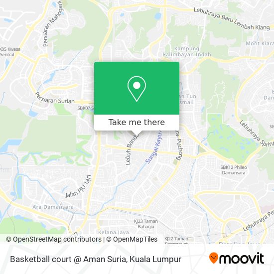 Basketball court @ Aman Suria map