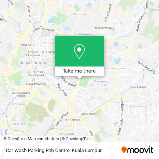 Car Wash Parking Rhb Centre map