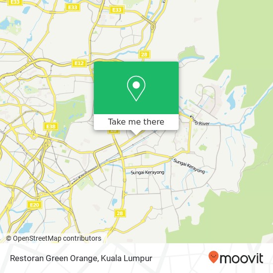Restoran Green Orange map
