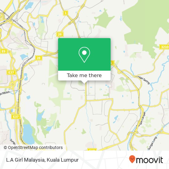 Peta L.A Girl Malaysia