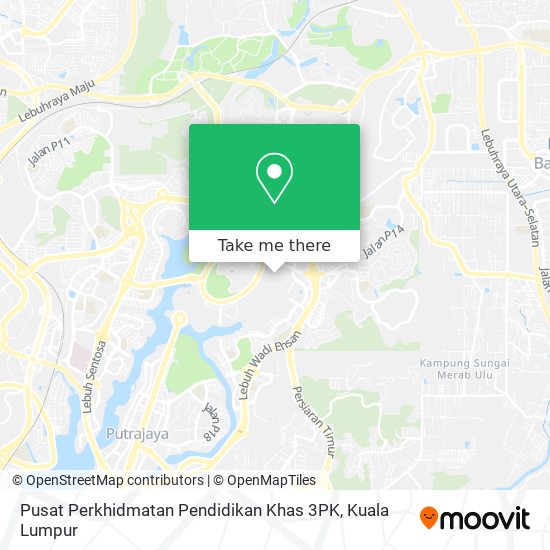 Peta Pusat Perkhidmatan Pendidikan Khas 3PK