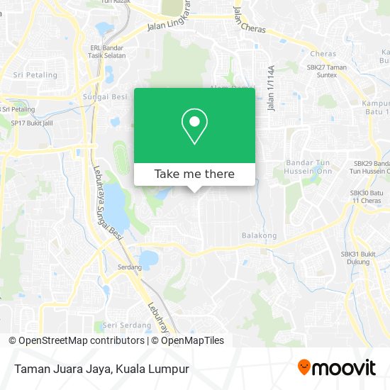 Taman Juara Jaya map