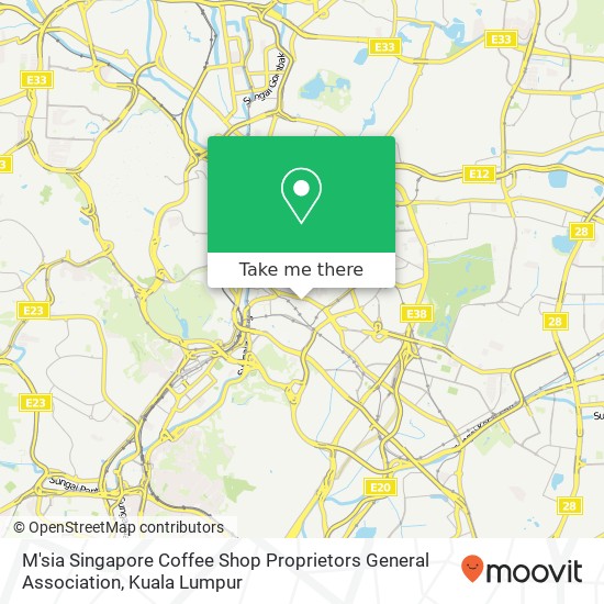 M'sia Singapore Coffee Shop Proprietors General Association map