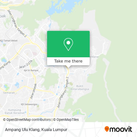 Ampang Ulu Klang map