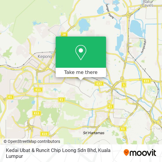 Kedai Ubat & Runcit Chip Loong Sdn Bhd map
