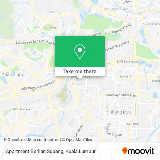 Apartment Berlian Subang map