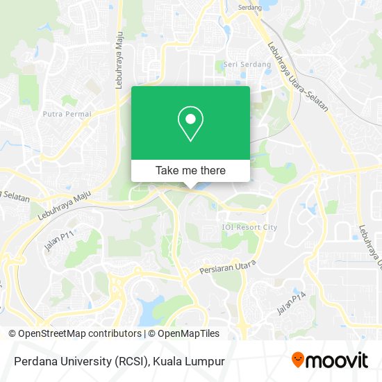 Peta Perdana University (RCSI)