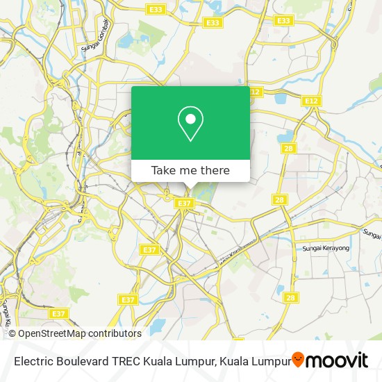 Electric Boulevard TREC Kuala Lumpur map