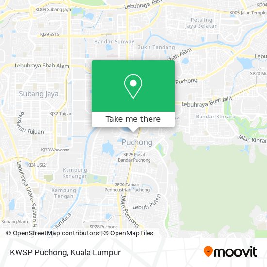 KWSP Puchong map