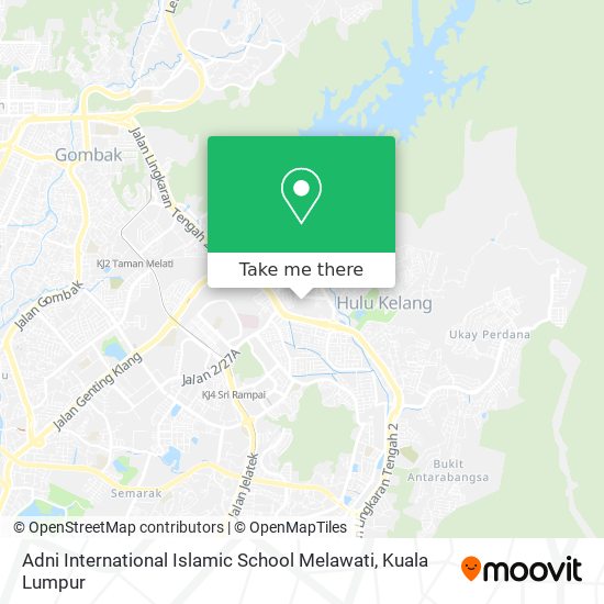 Adni International Islamic School Melawati map