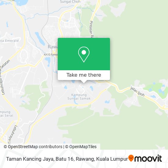 Taman Kancing Jaya, Batu 16, Rawang map