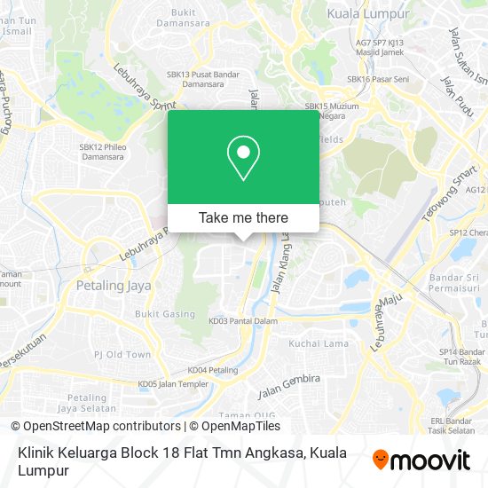 Klinik Keluarga Block 18 Flat Tmn Angkasa map